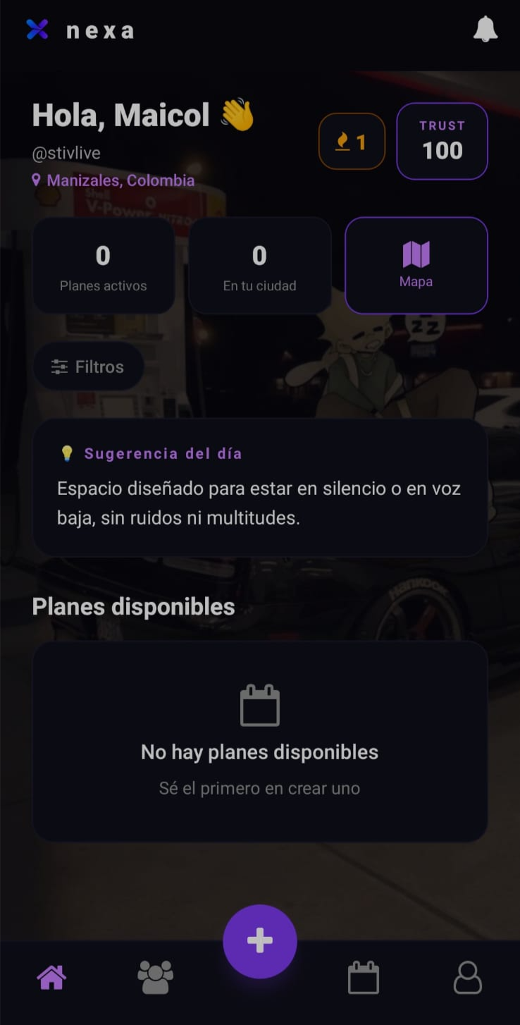 Pantalla de planes